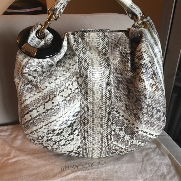python skin jimmy choo bag